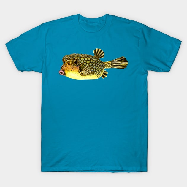 Yellow boxfish T-Shirt by lorendowding